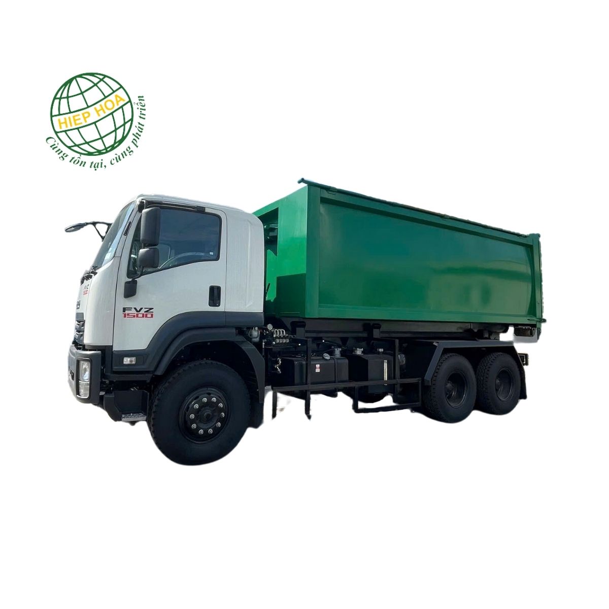 null xe hooklift chở rác, xe chở chất thải thùng rời